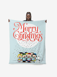 Manta Peanuts Singing Snow de tacto sedoso