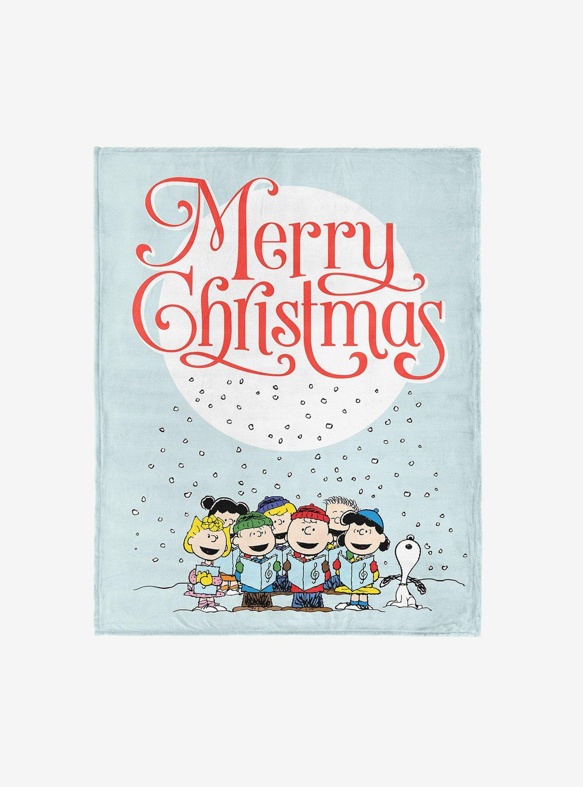 Manta Peanuts Singing Snow de tacto sedoso