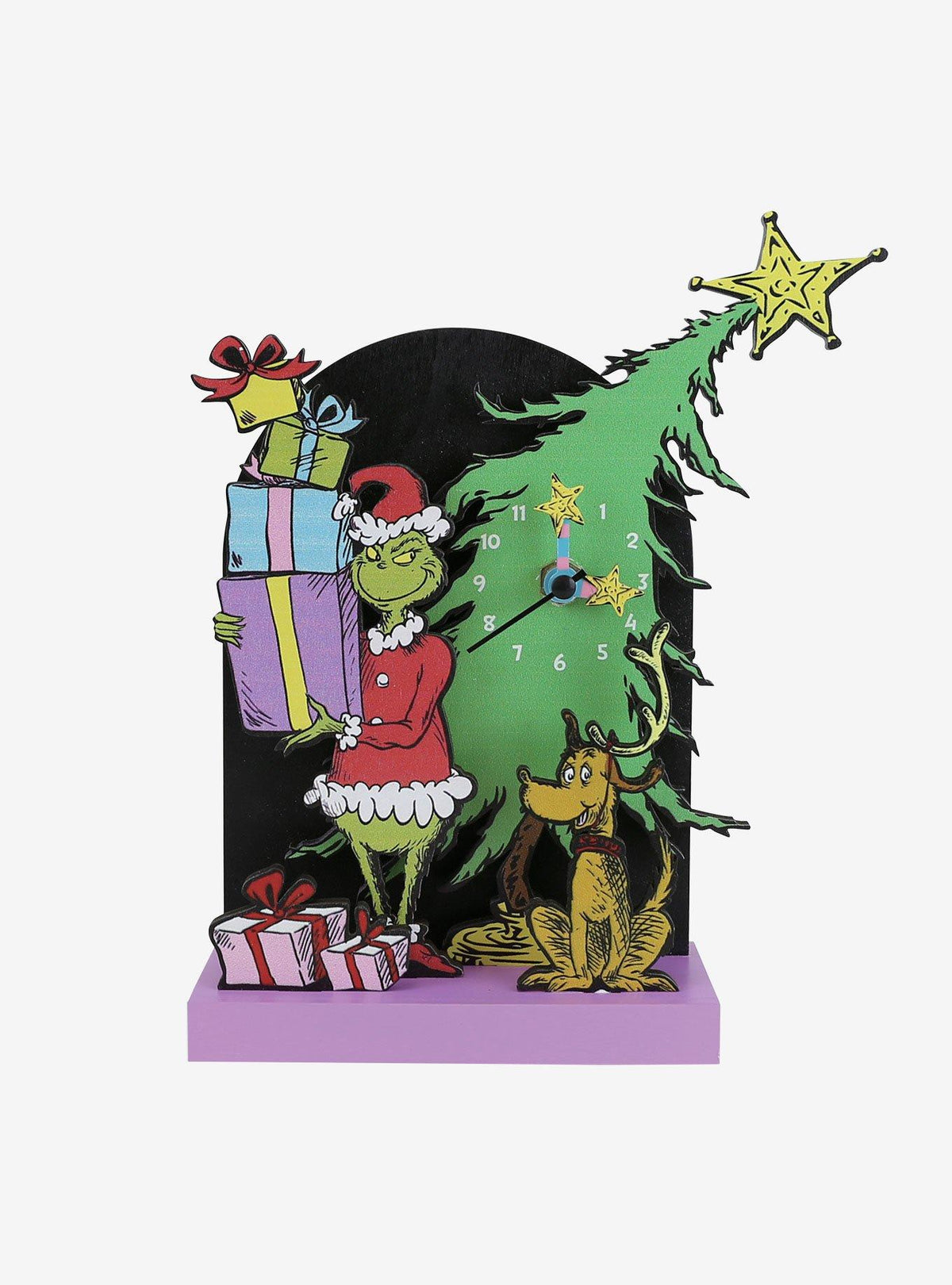 Reloj de escritorio del Grinch