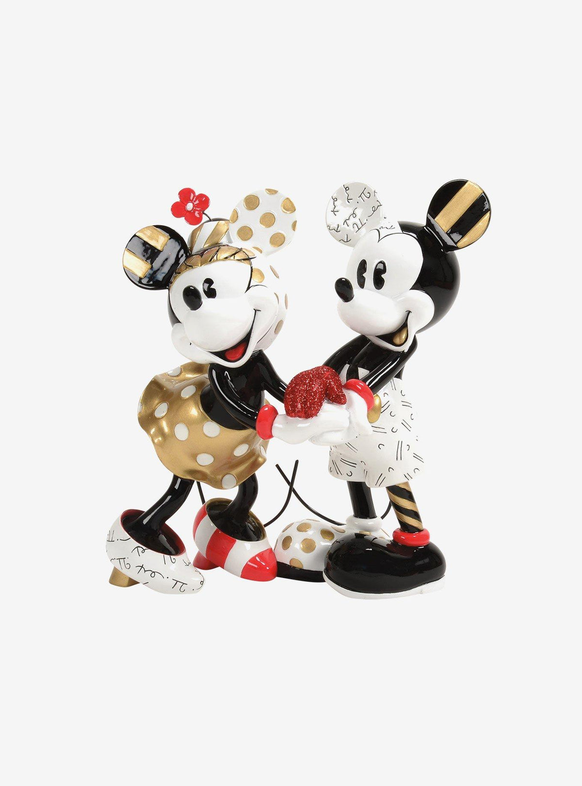 Figura dorada de Mickey y Minnie | Disney Britto