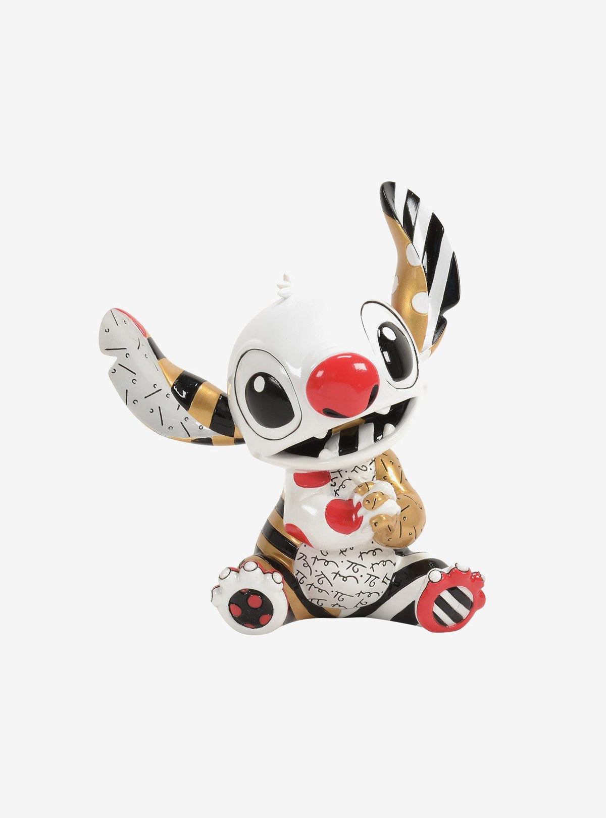 Figura dorada de Stitch por Romero Britto