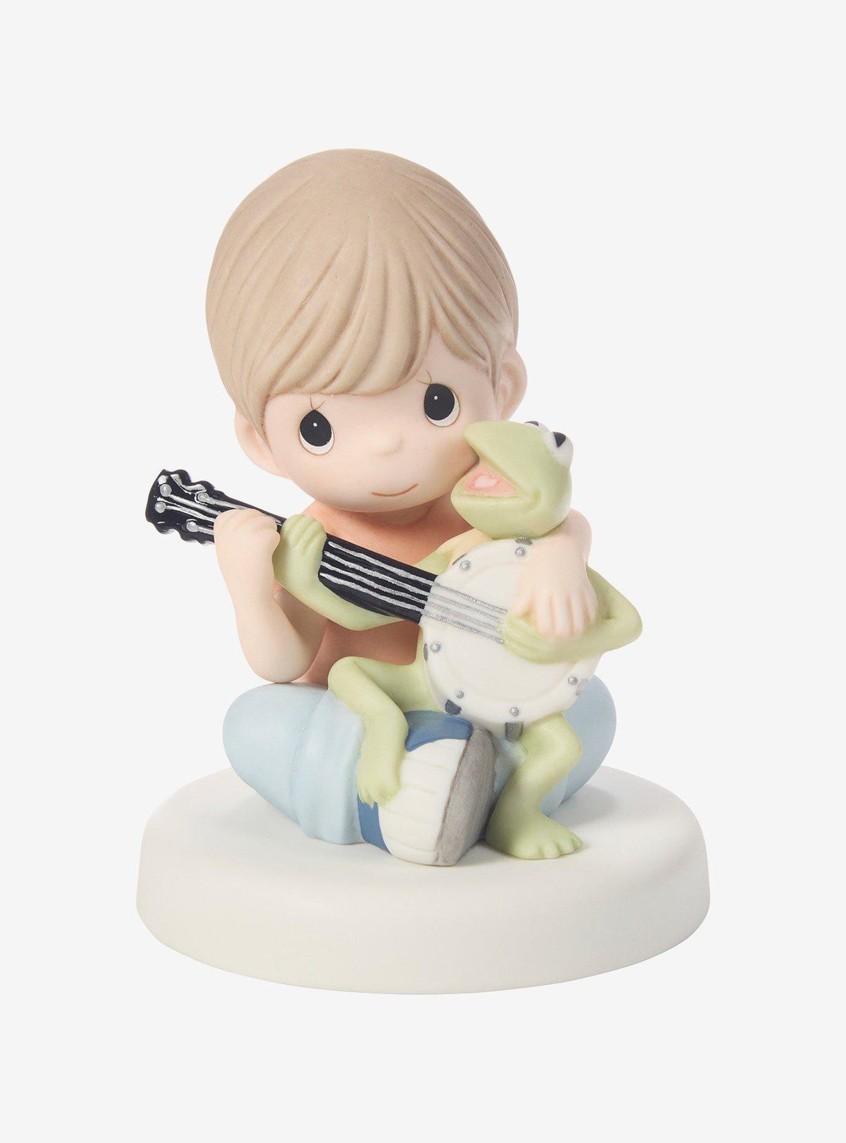 Figura Precious Moments de niño con Kermit