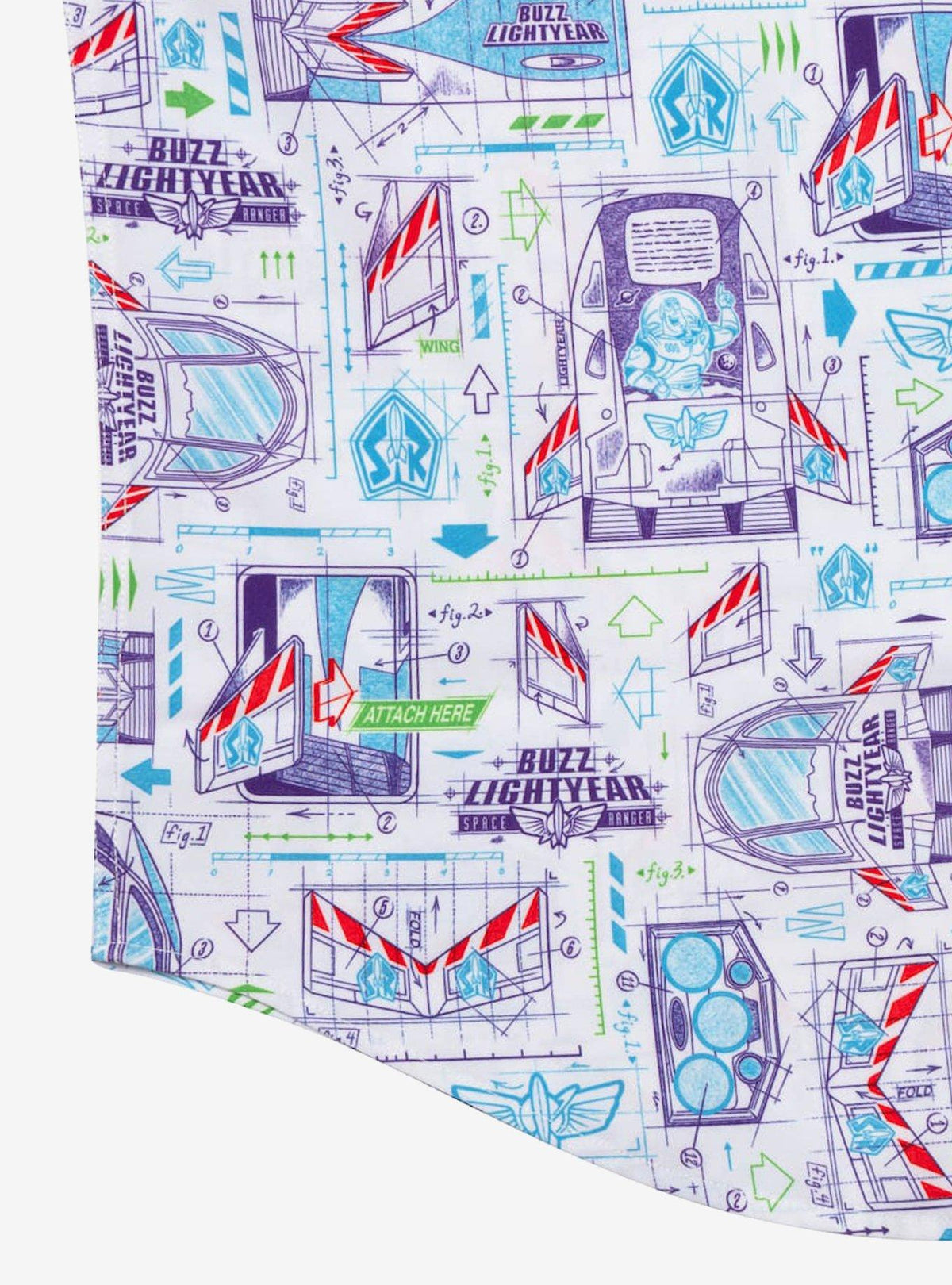 Camisa manga corta Toy Story: Esquemas espaciales