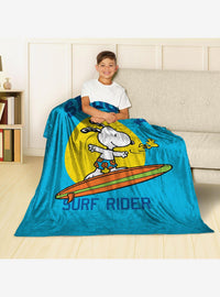 Manta Peanuts Snoopy Surf Rider de tacto sedoso
