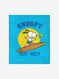 Manta Peanuts Snoopy Surf Rider de tacto sedoso