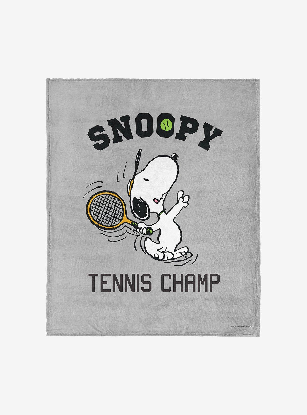 Manta Peanuts Snoopy Tennis de tacto sedoso