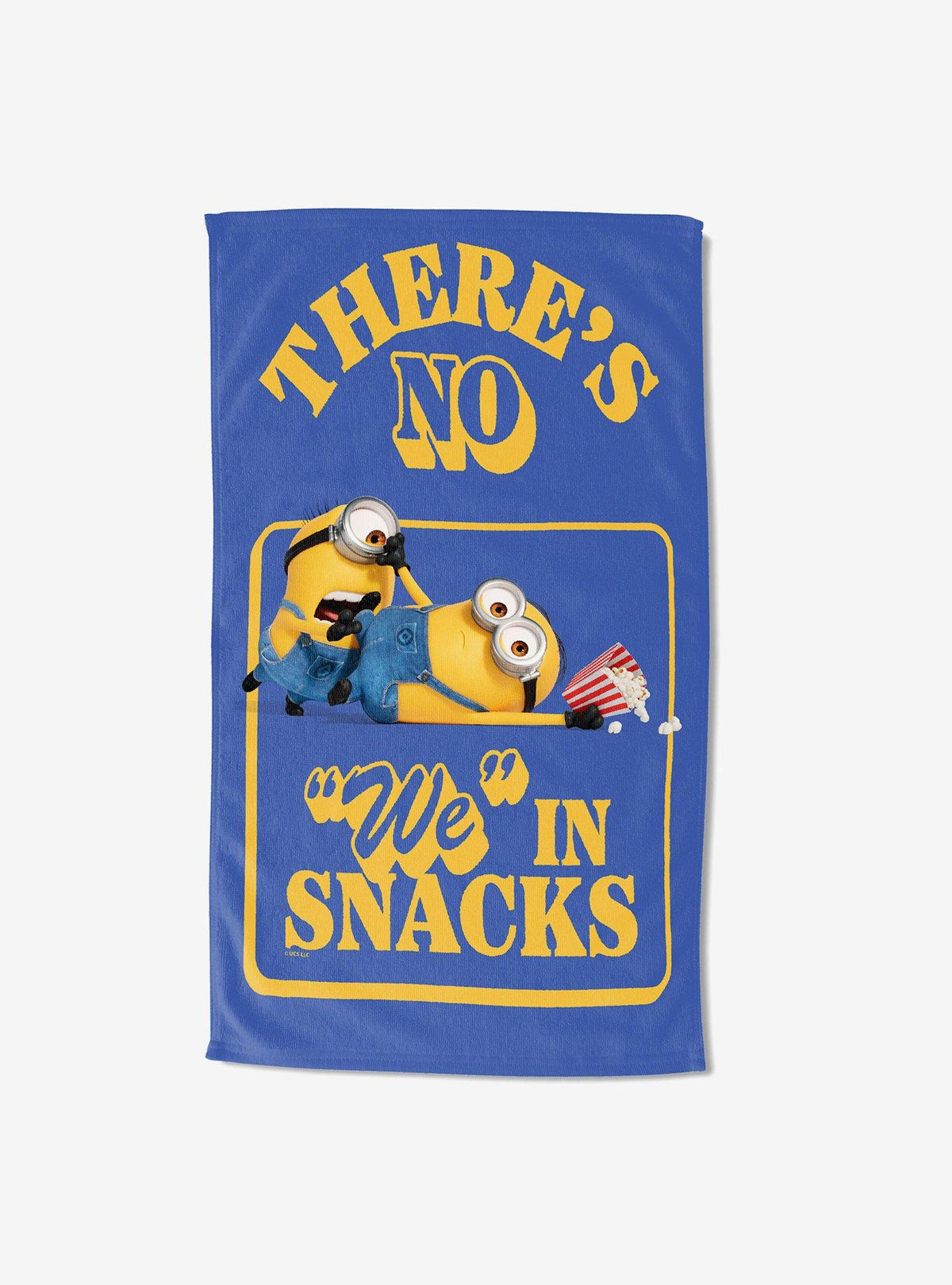 Toalla de playa Minions «No hay nosotros sin snacks»