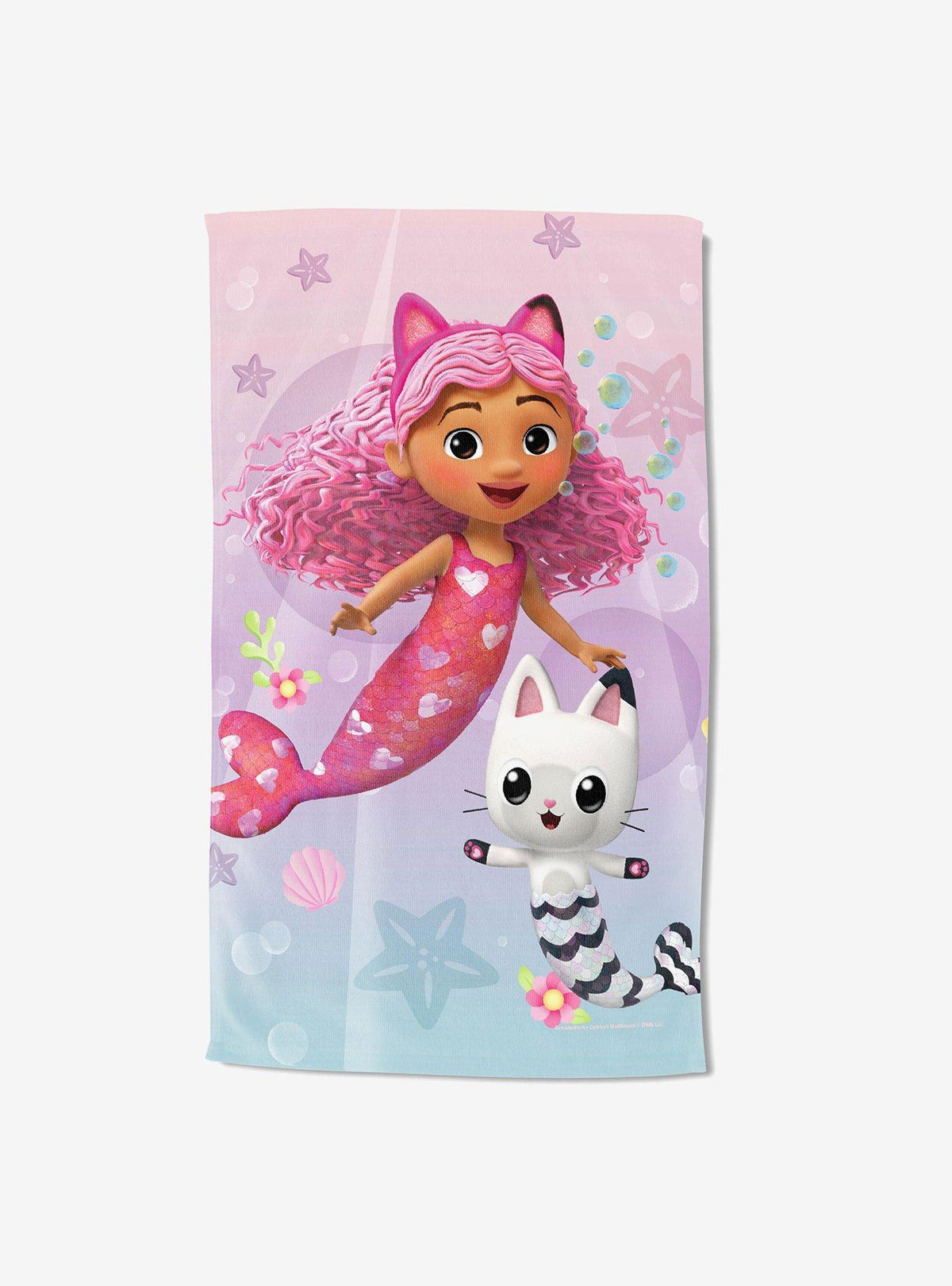 Toalla de playa infantil Gabby's Dollhouse: Amigos submarinos