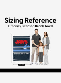 Toalla de playa Jaws Da-Dum antiarena