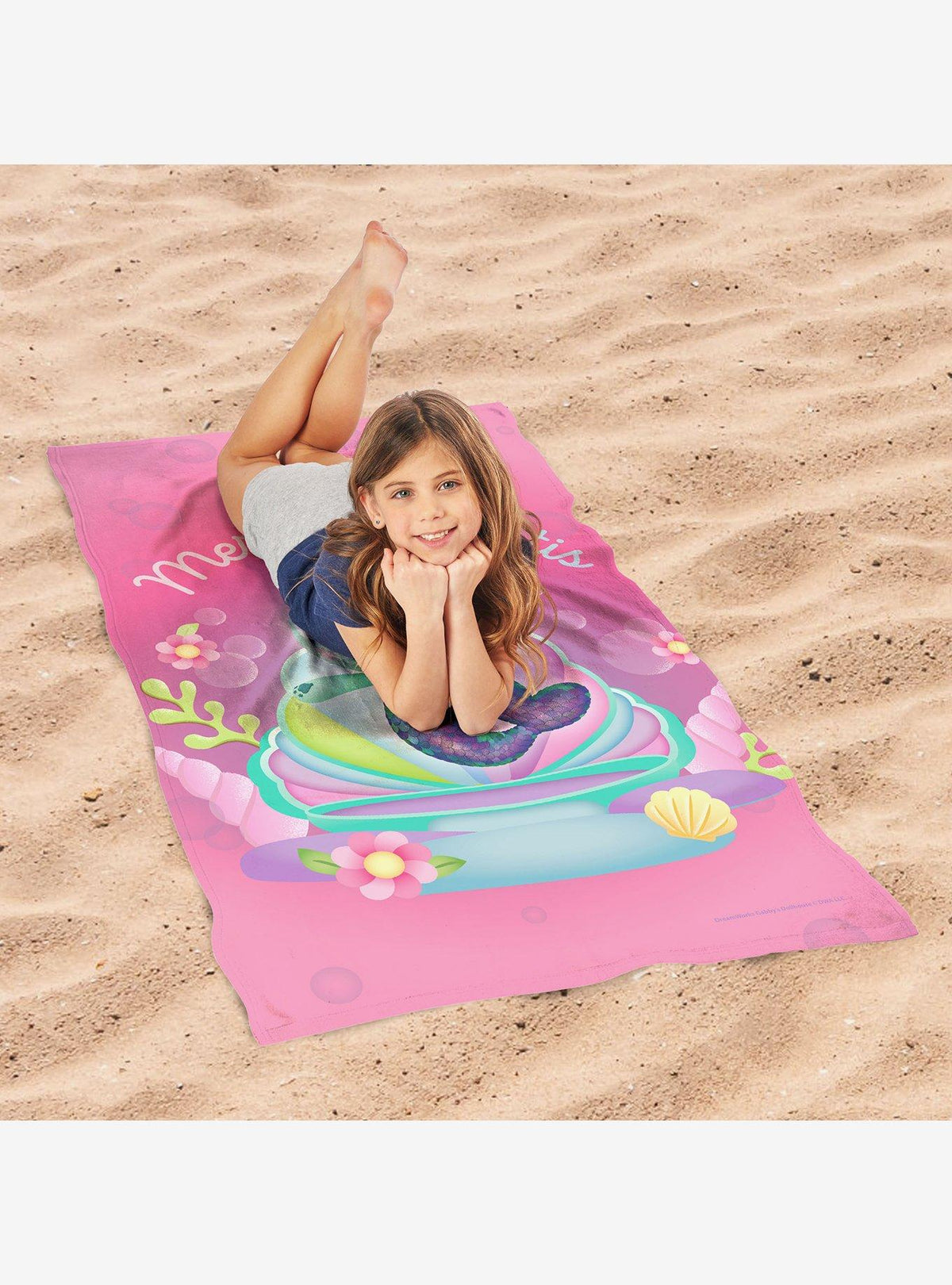 Gabby's Dollhouse: Toalla de playa antiarena infantil