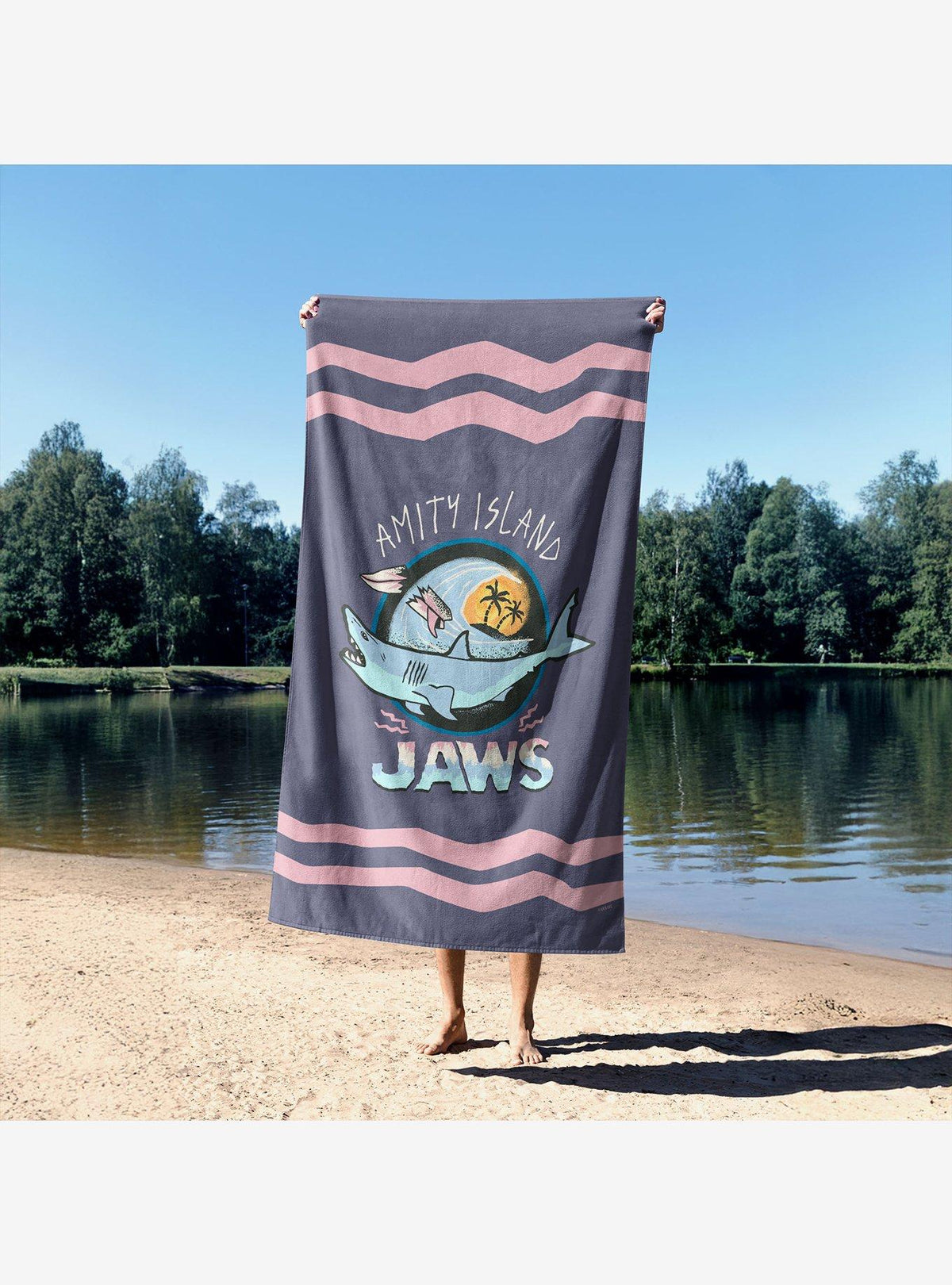 Toalla de playa antiarena Jaws Amity Island