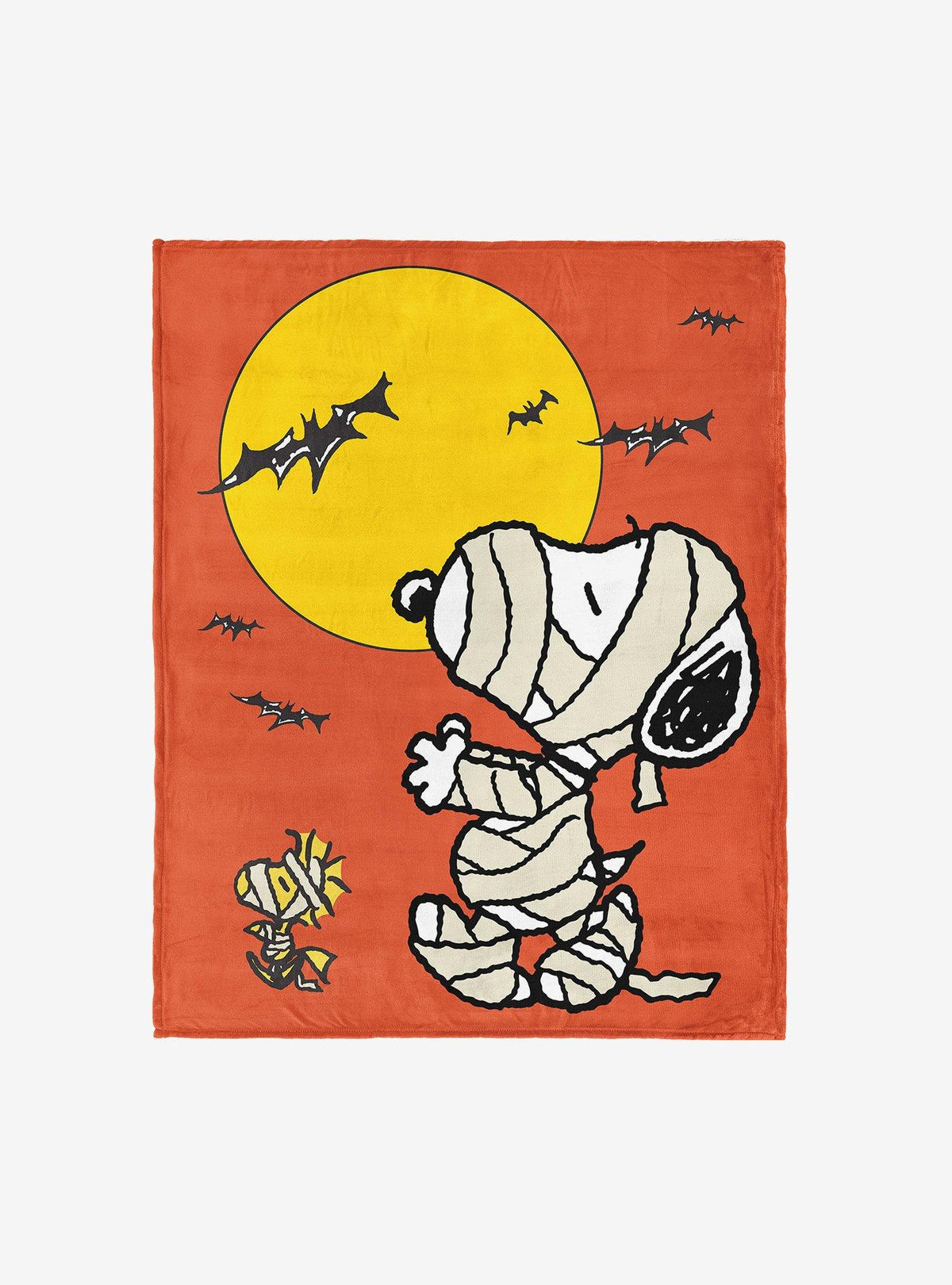 Manta Peanuts de Snoopy y Woodstock para Halloween