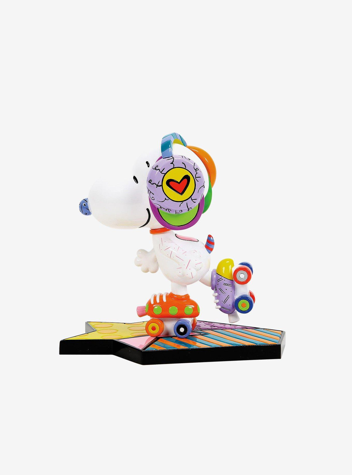 Figura de Snoopy en patines, estilo Britto