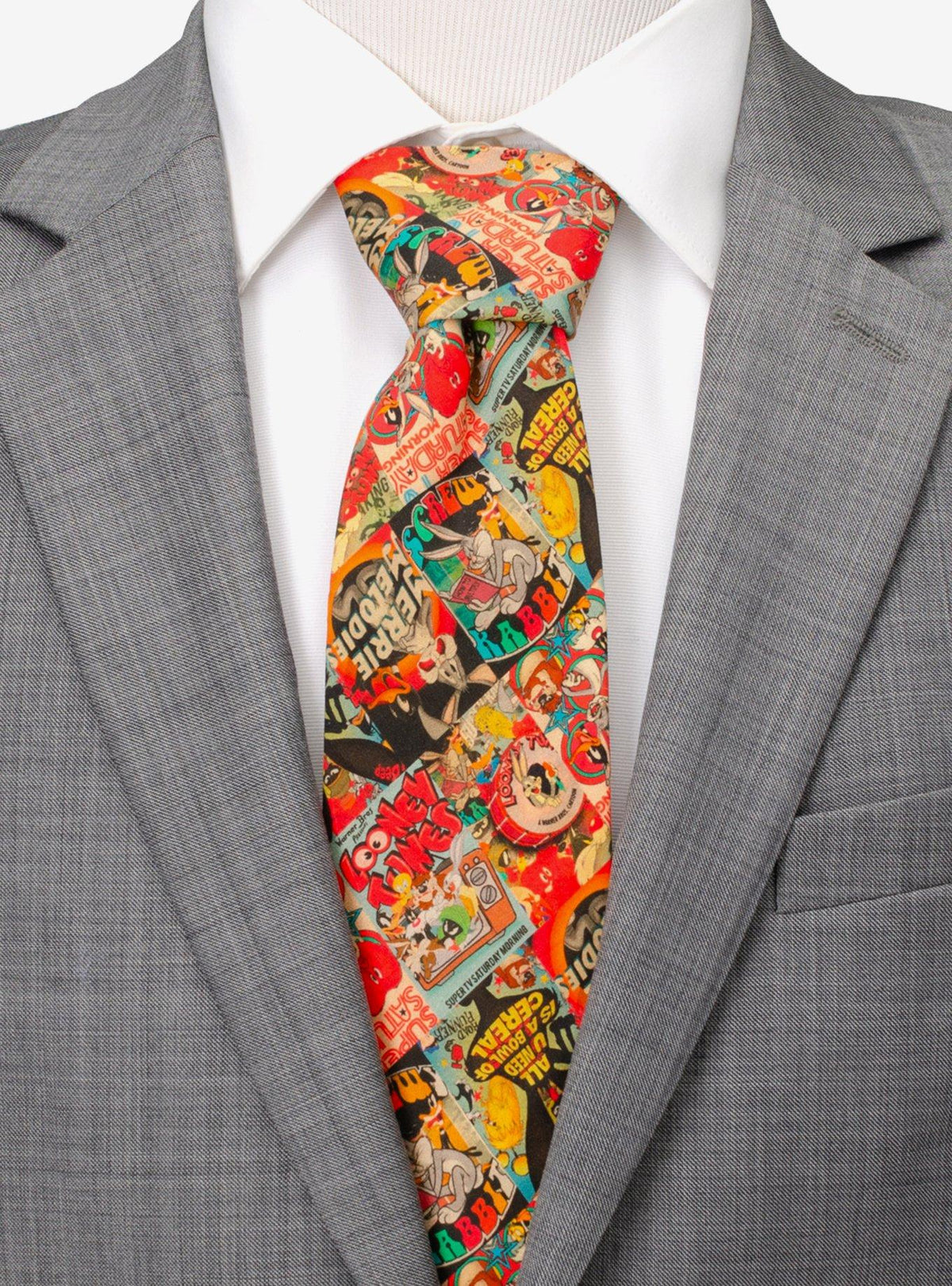 Corbata Looney Tunes Saturday Morning para hombre