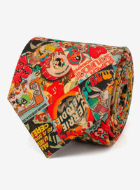 Corbata Looney Tunes Saturday Morning para hombre