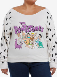 Polerón The Flintstones con hombros descubiertos