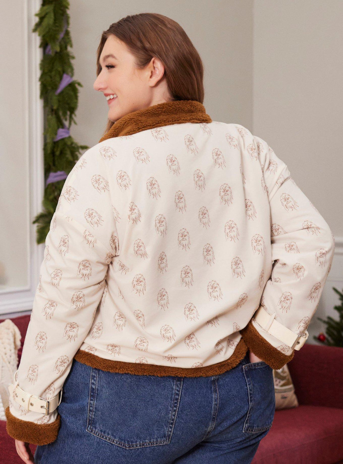 Chaqueta reversible Star Wars de Chewbacca, talla plus