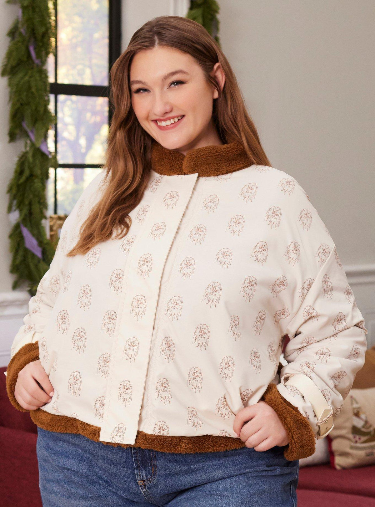 Chaqueta reversible Star Wars de Chewbacca, talla plus