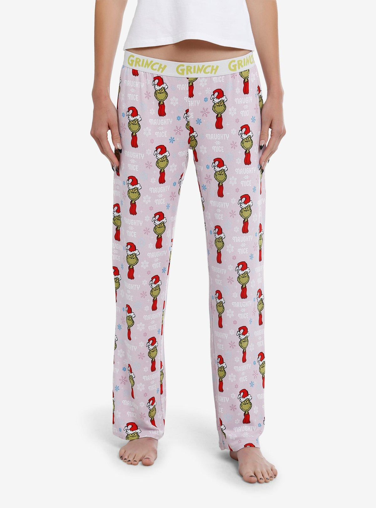 Pantalón de pijama del Grinch: Travieso o bueno