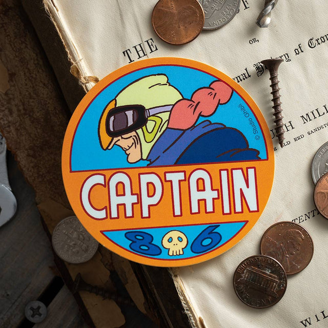Sticker Captain Dola de Castle in the Sky