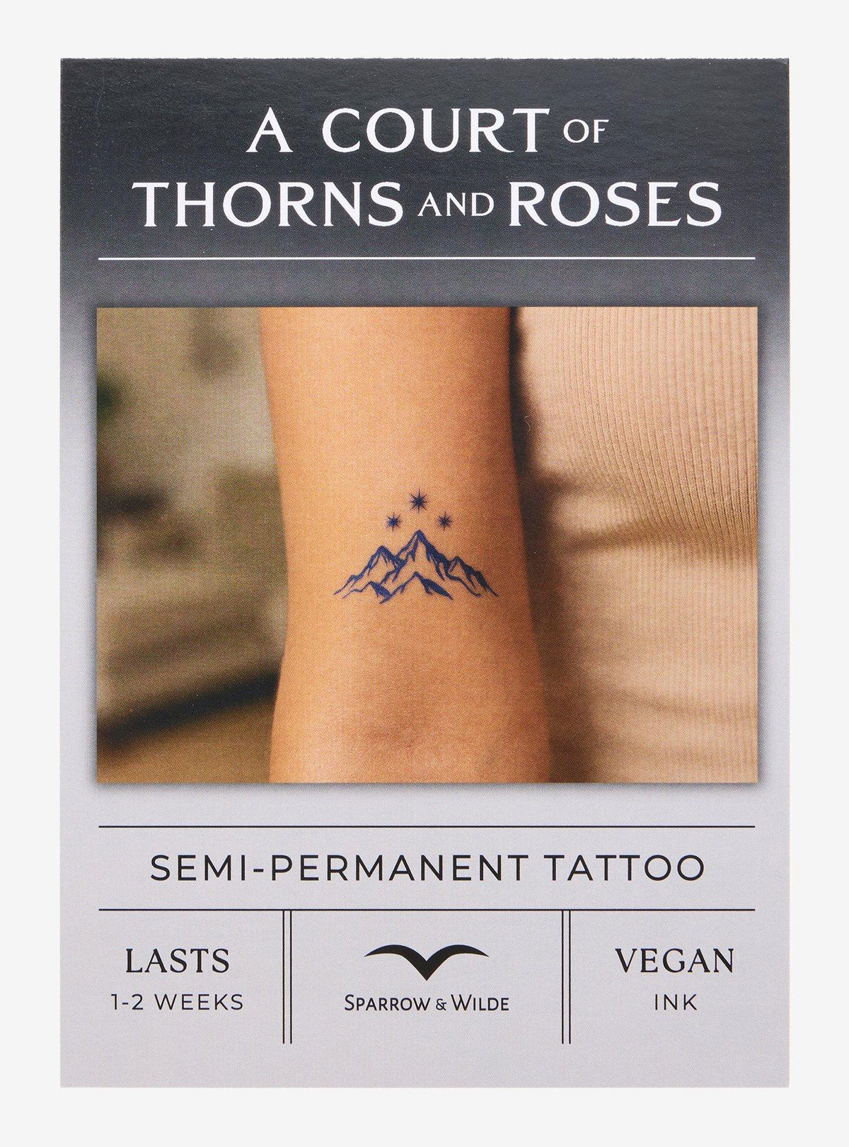 Tatuaje semipermanente de Velaris | A Court of Thorns and Roses