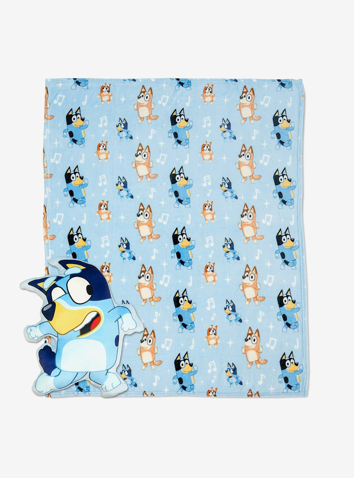 Set de cojín nube y manta de Bluey y su familia