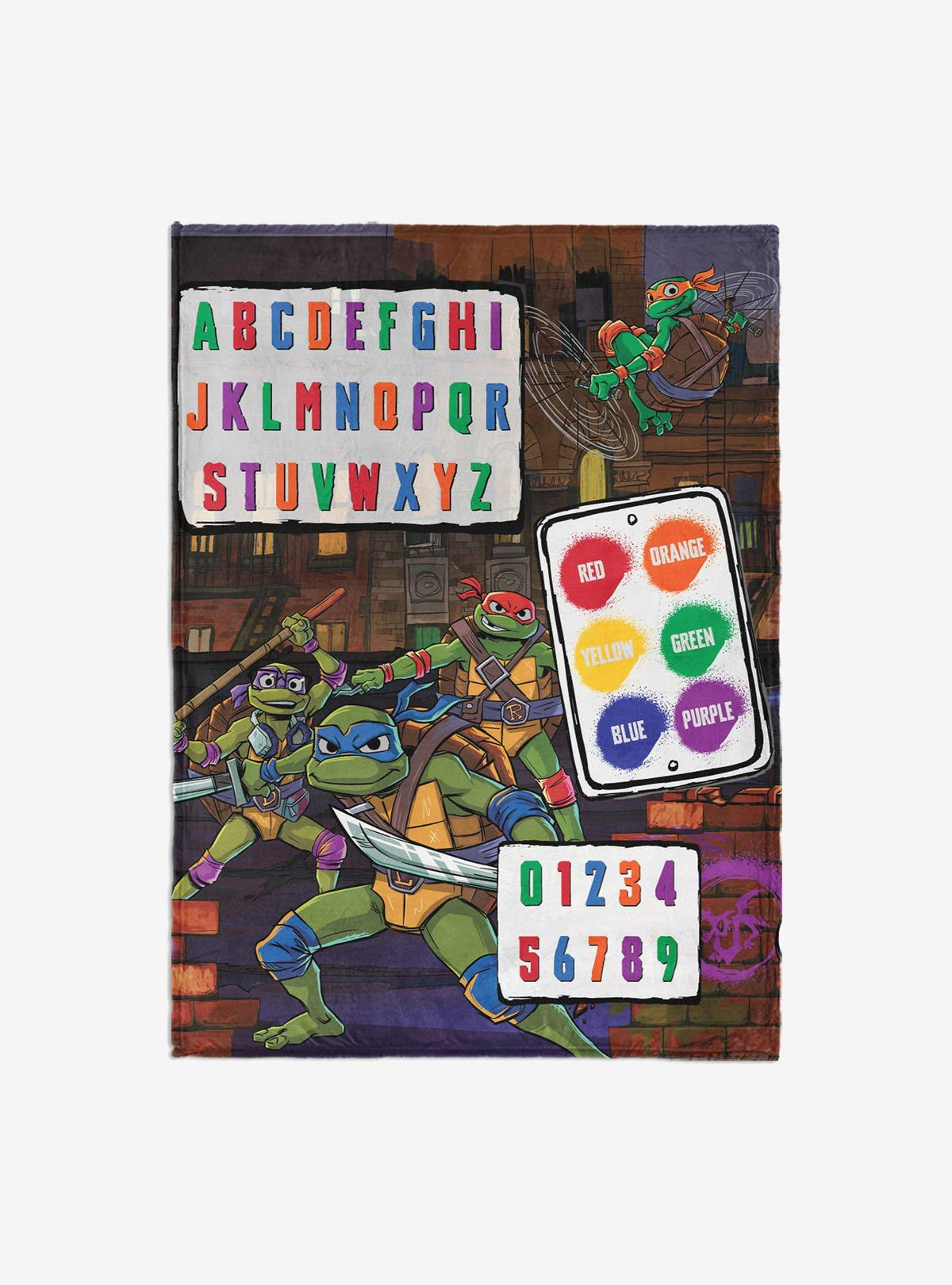 Manta de tacto sedoso Teenage Mutant Ninja Turtles