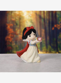 Figura de Blanca Nieves con manzana de vidrio