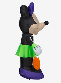 Minnie Mouse inflable con disfraz de esqueleto y calabaza