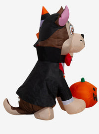 Escena inflable de Paw Patrol: Chase vampiro y Skye bruja