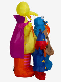 Escena inflable de Sesame Street con Elmo y sus amigos