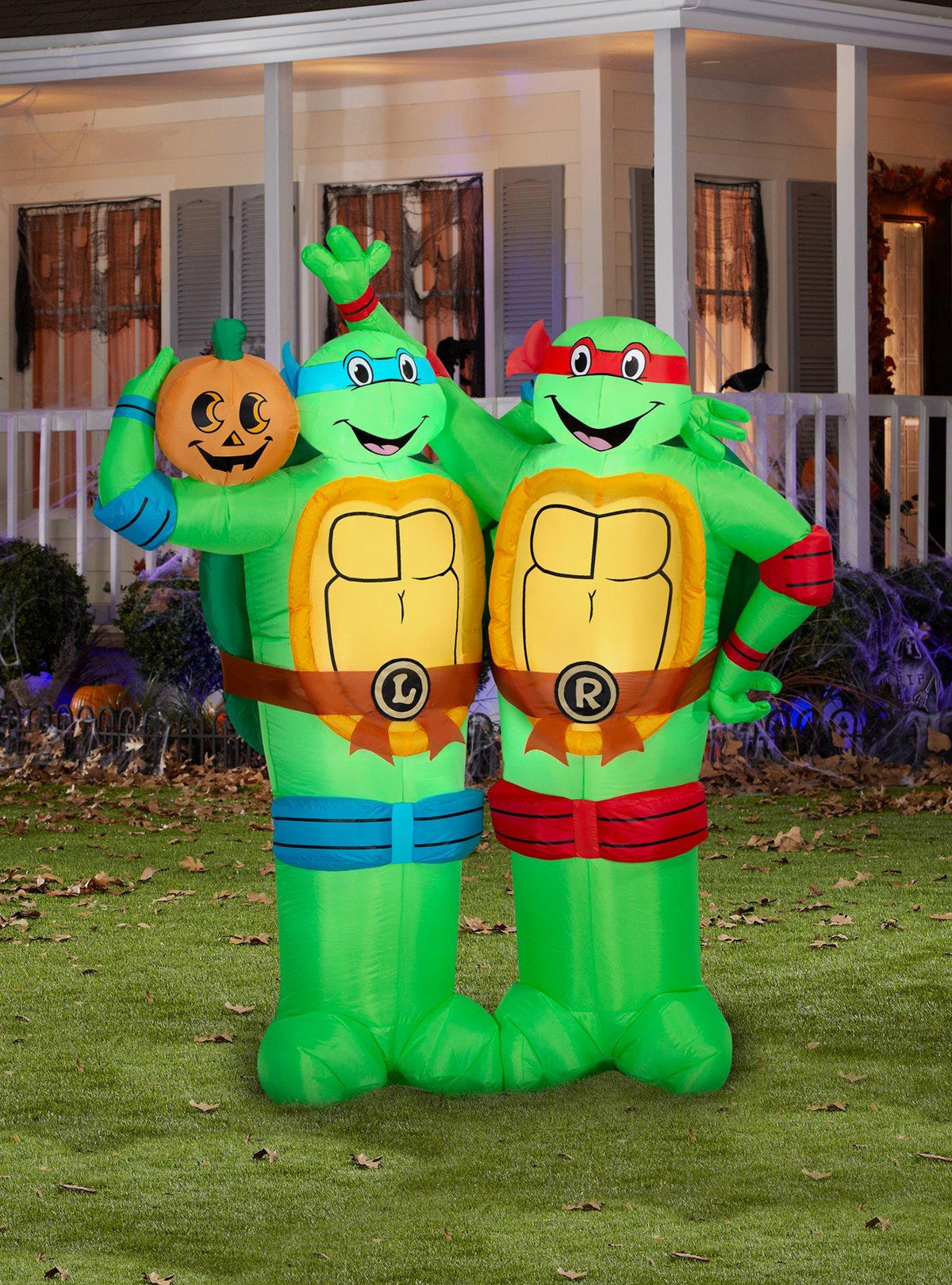 Inflable de Halloween de Leonardo y Raphael