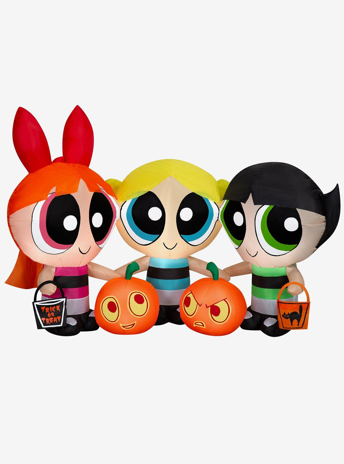 Escena inflable iluminada de Las Chicas Superpoderosas