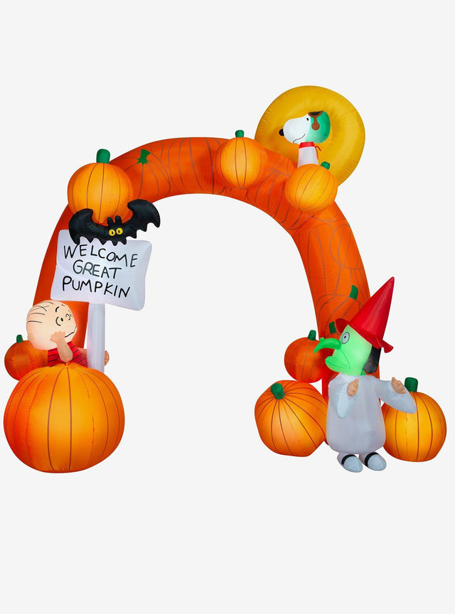 Arco inflable de Halloween Peanuts con Charlie Brown y Snoopy