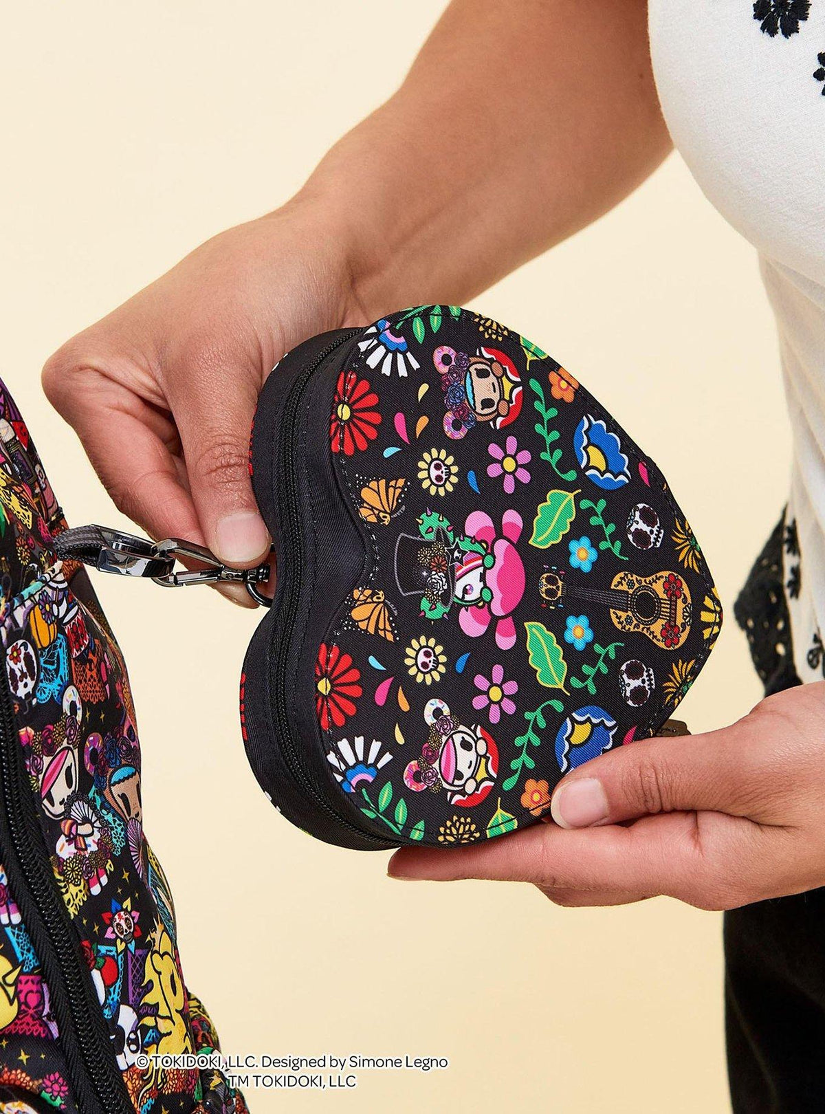 Bolso mini corazón Día de los Muertos JuJuBe x tokidoki
