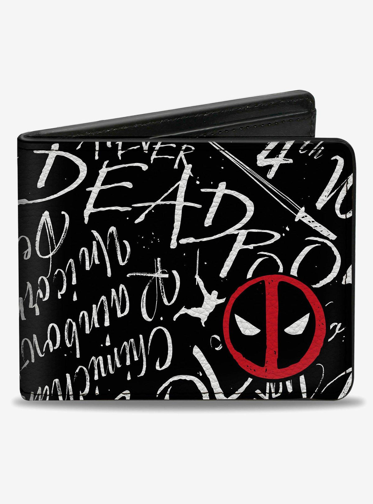 Billetera Marvel Deadpool con collage de frases