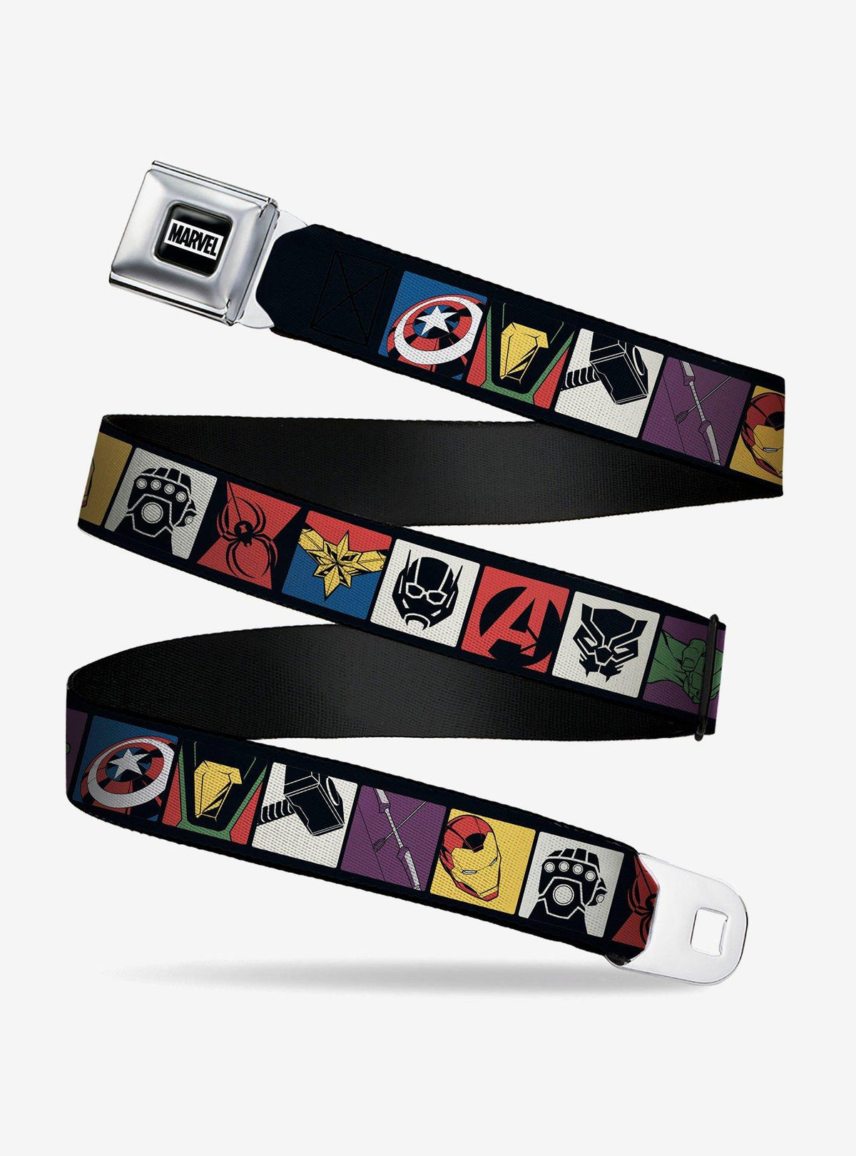 Cinturón Marvel Avengers con hebilla tipo cinturón de auto