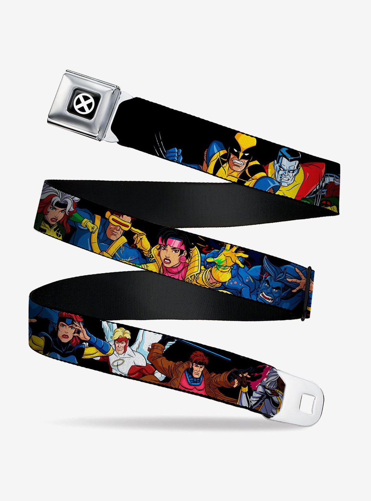 Cinturón X-Men con hebilla tipo cinturón de seguridad