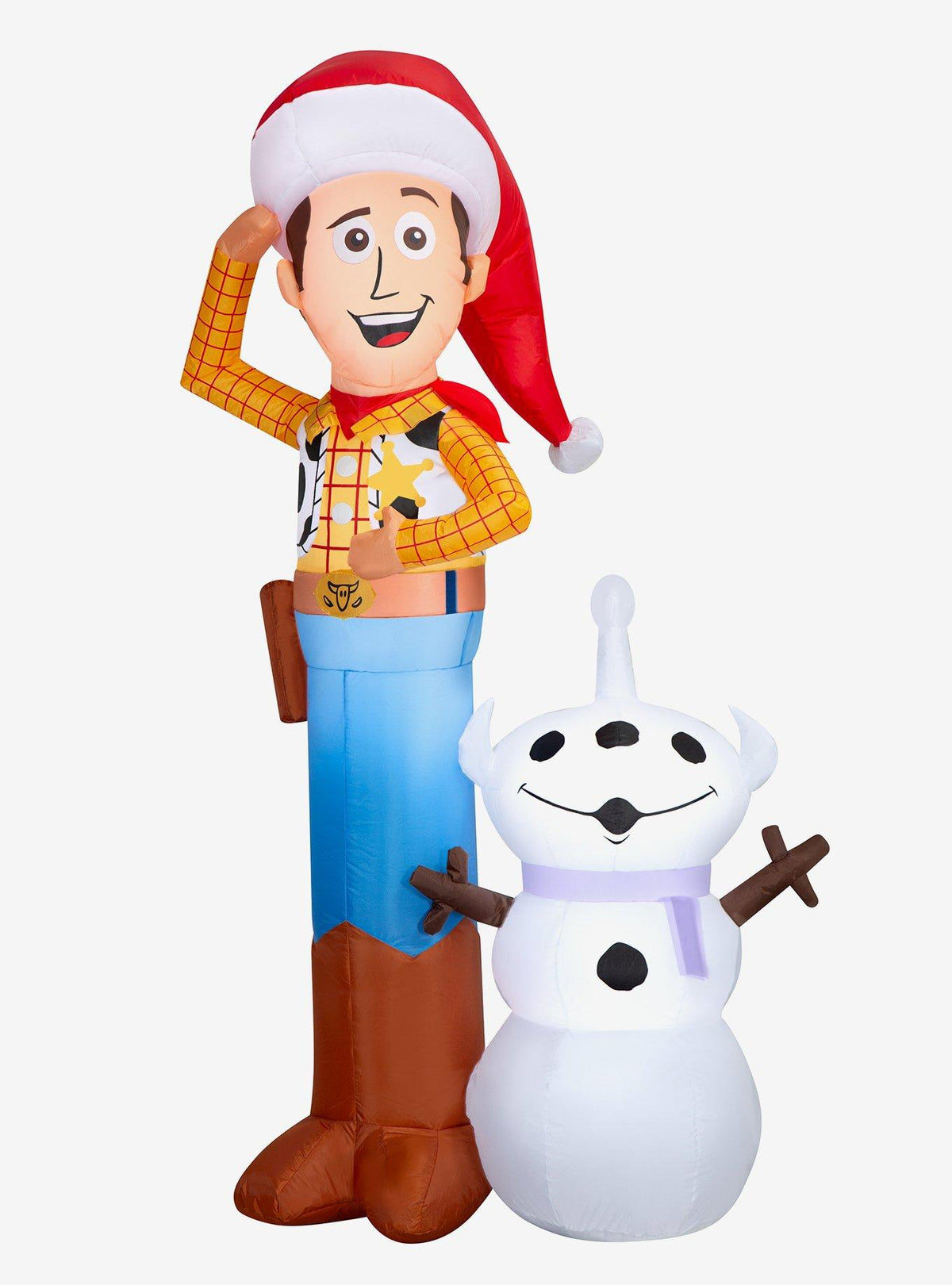 Toy Story: Woody inflable con muñeco de nieve