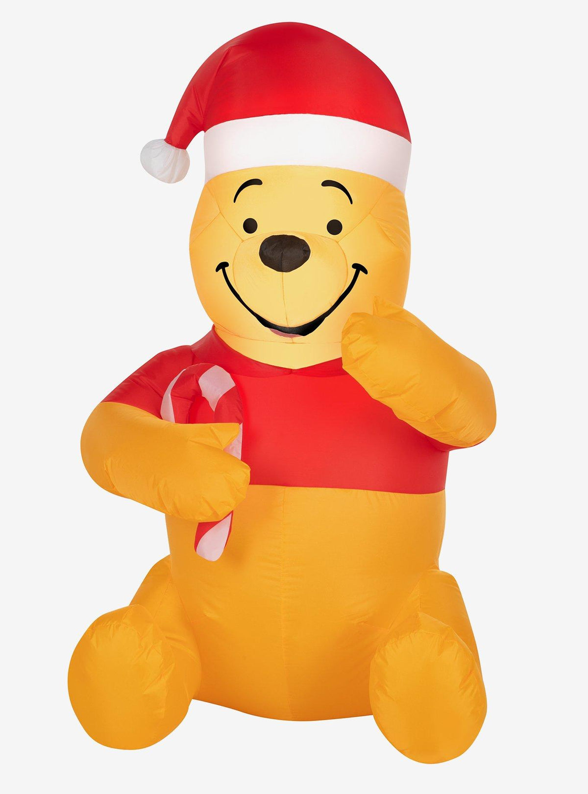 Winnie the Pooh inflable navideño con bastón de caramelo