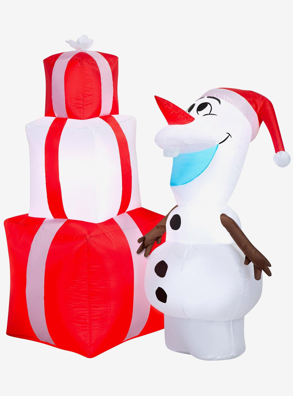 Decoración navideña inflable de Olaf con regalos · Space Store