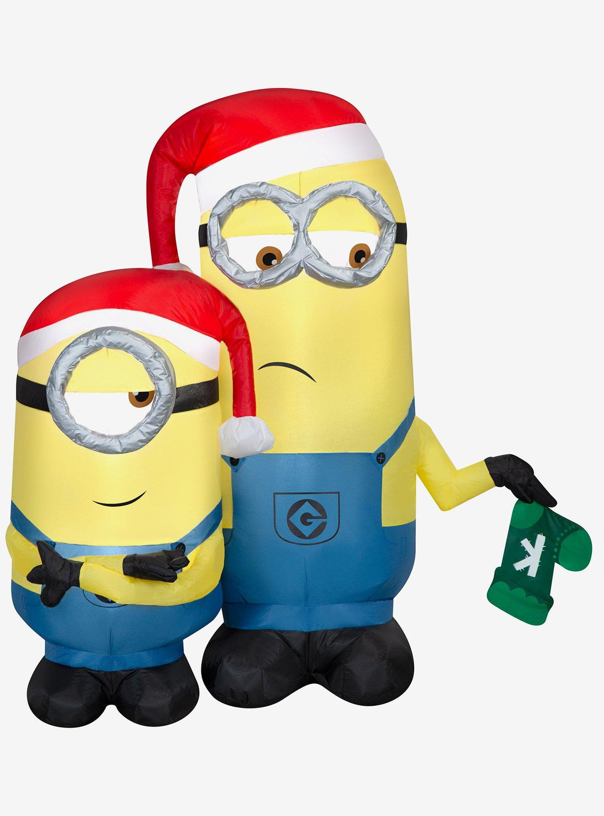 Decoración navideña inflable de Minions: Kevin y Stuart