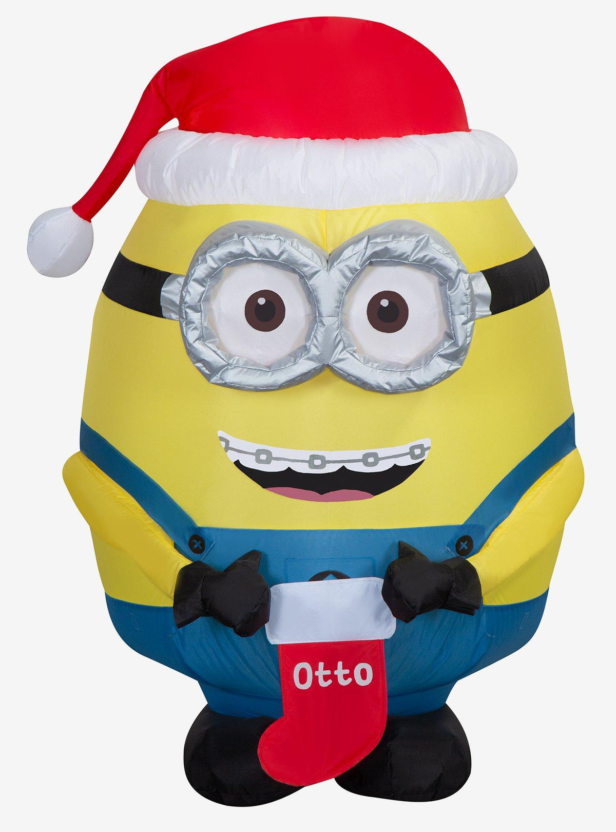 Otto de Minions con calcetín navideño inflable e iluminado