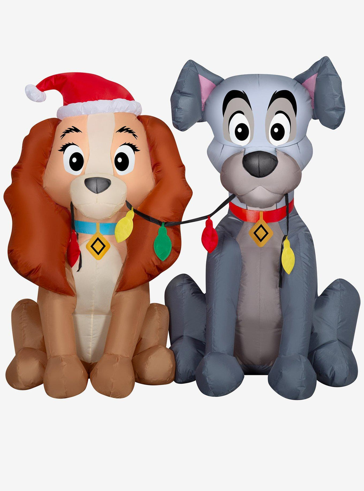 Adorno inflable navideño Disney Lady and the Tramp