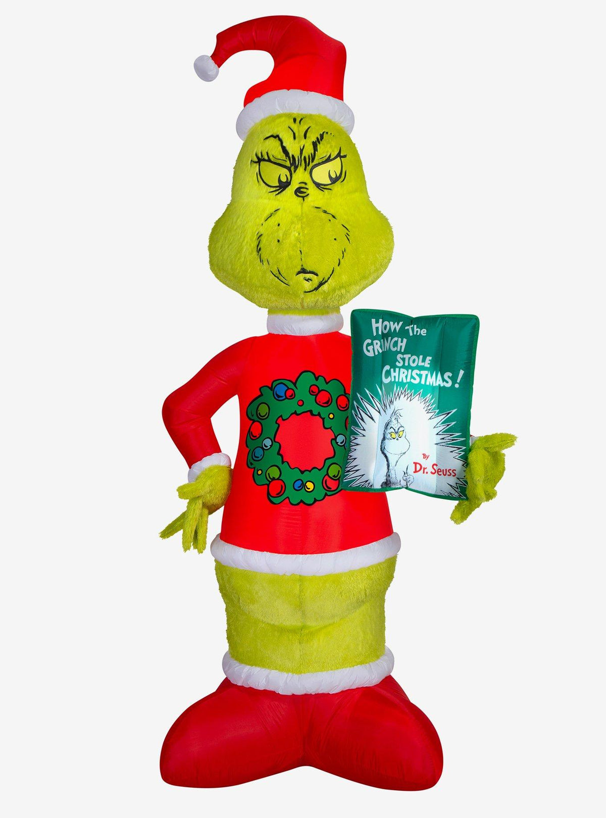 Adorno inflable Grinch de peluche, Dr. Seuss