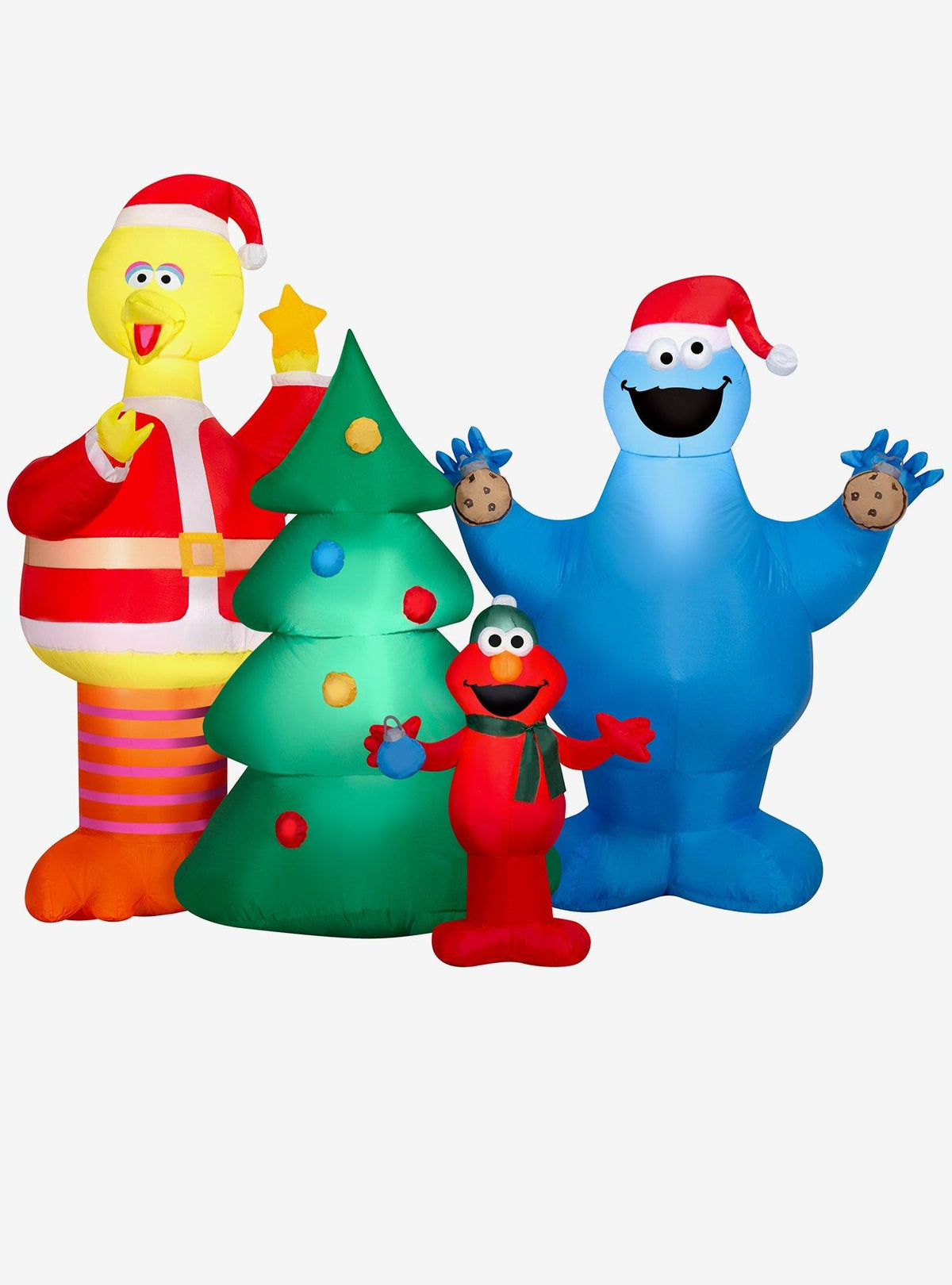 Escena navideña inflable de Sesame Street