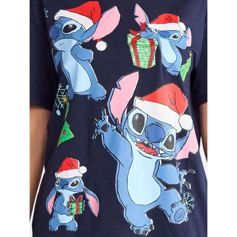 Polera Unisex Navideña de Stitch Regalos