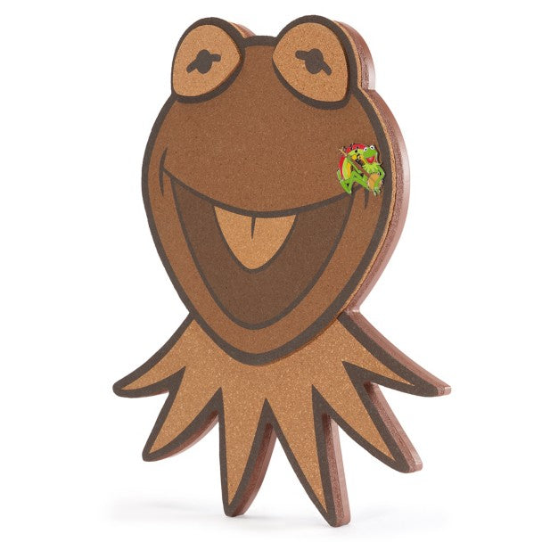 Pizarra de corcho de The Muppets con pin de Kermit