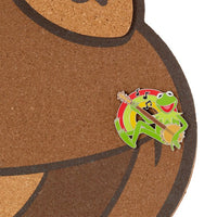 Pizarra de corcho de The Muppets con pin de Kermit
