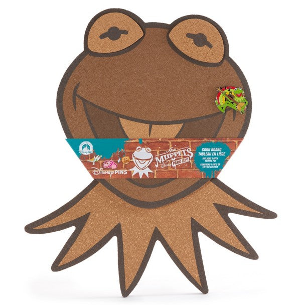 Pizarra de corcho de The Muppets con pin de Kermit